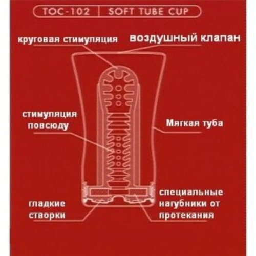 Мастурбатор в колбе Tenga Soft Tube