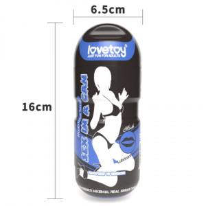 Мастурбатор в колбе губки Sex In A Can Mouth Lotus Tunnel с вибрацией (иной угол)