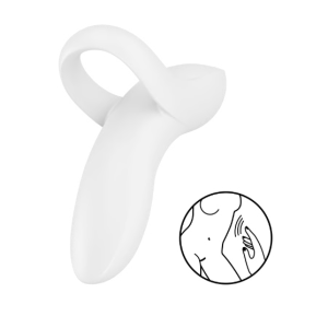 Вибратор на палец белый Bold Lover Satisfyer (иной угол)
