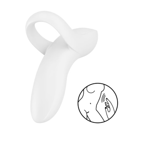 Вибратор на палец белый Bold Lover Satisfyer
