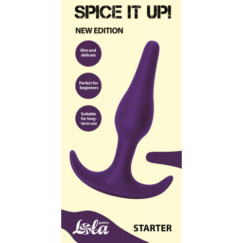 Анальная пробка фиолетовая Spice it up Starter