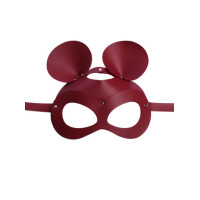 Маска Микки-мауса бордовая из натуральной кожи Erotoys Fetish line, Ero-5b