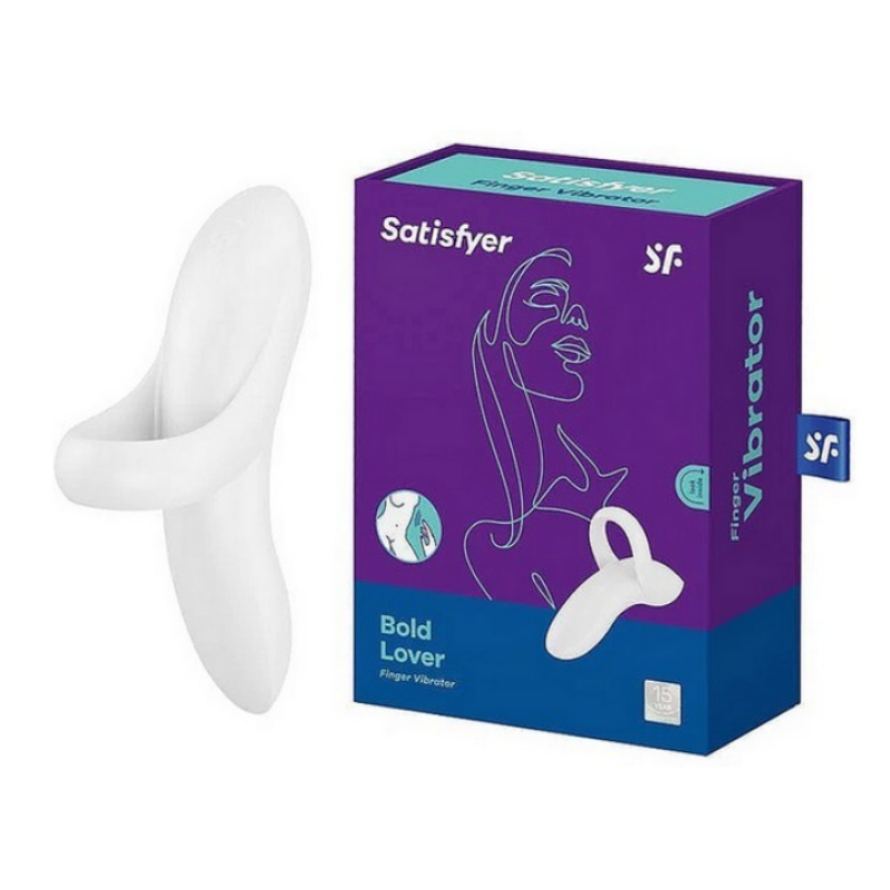 Вибратор на палец белый Bold Lover Satisfyer