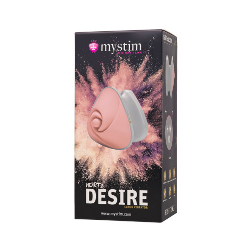 Вибратор перезаряжаемый розовый Mystim Heart ́s Desire