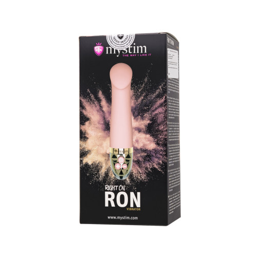 Вибратор перезаряжаемый розовый Mystim Right on Ron