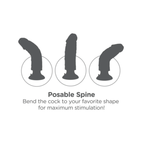 Вибратор реалистичный на присоске с мошонкой King Cock with Balls Vibrating 10"