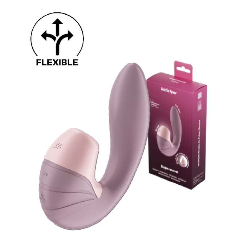 Вибратор с вакуумно-волновым стимулятором клитора розовый Satisfyer Supernova Old Rose