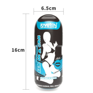 Мастурбатор в колбе ротик Sex In A Can Mouth Stamina Tunnel с вибрацией (иной угол)