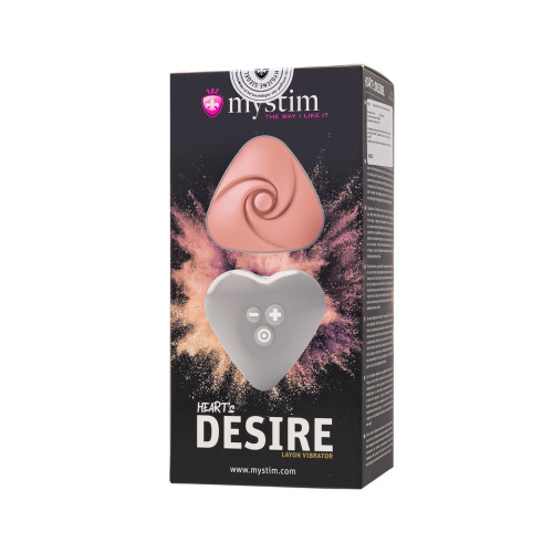 Вибратор перезаряжаемый розовый Mystim Heart ́s Desire