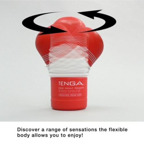Мастурбатор в колбе Tenga Rolling Head