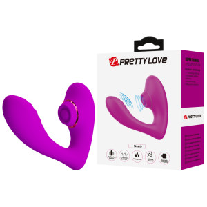 Вибратор с пульсирующей стимуляцией клитора Pretty Love Nauty фиолетовый