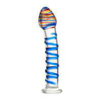 Нереалистичный фаллос Sexus Glass из стекла