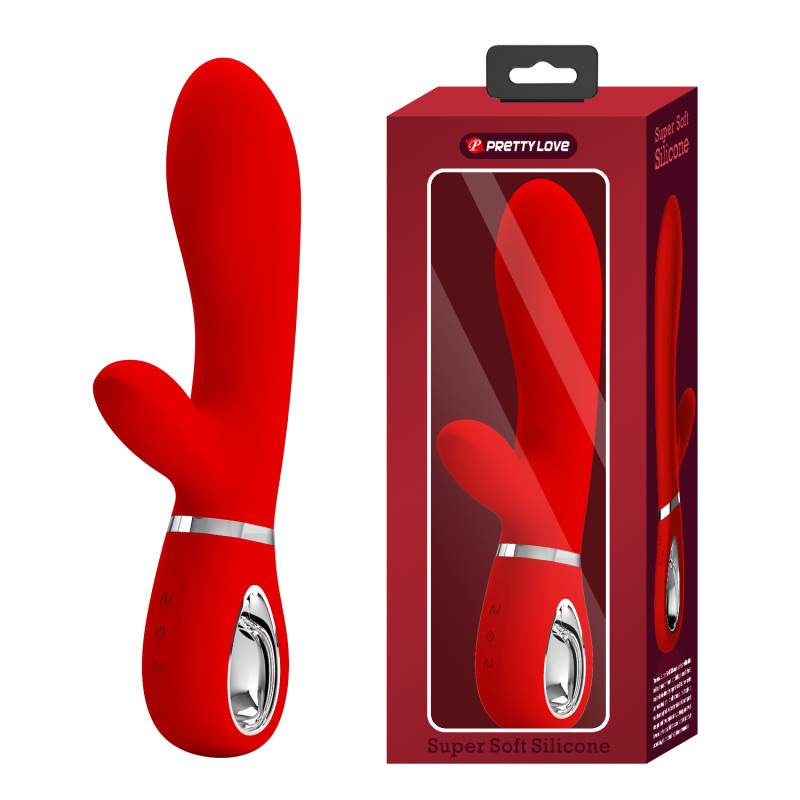 Вибратор-кролик Pretty Love Super Soft Silicone Красный