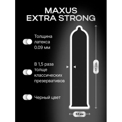 Презервативы MAXUS Extra Strong X-Edition 15 шт