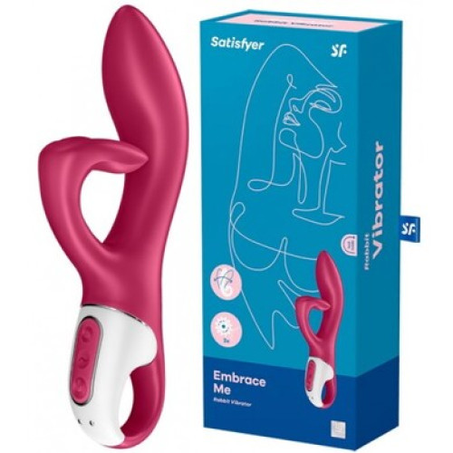 Вибратор-кролик для точки G малиновый Satisfyer Embrace Me
