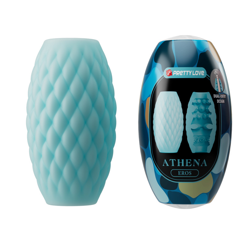 Нереалистичный мастурбатор Pretty Love Athena Eros Голубой