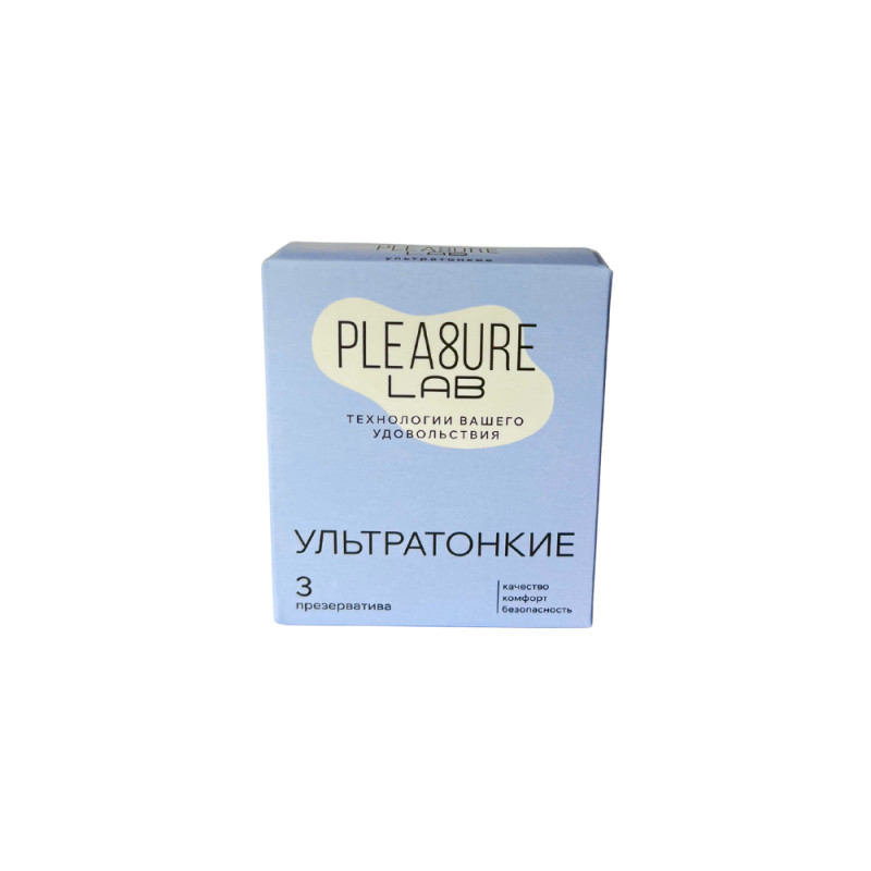 Презервативы ультратонкие Pleasure Lab (3 шт)