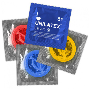 Презервативы цветные ароматизированные Unilatex Multifruts (15 шт) (иной угол)