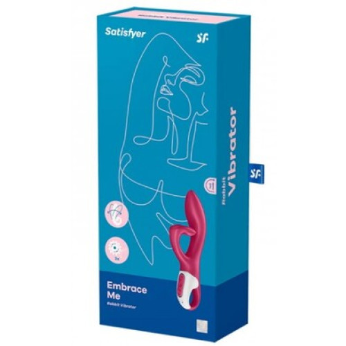 Вибратор-кролик для точки G малиновый Satisfyer Embrace Me