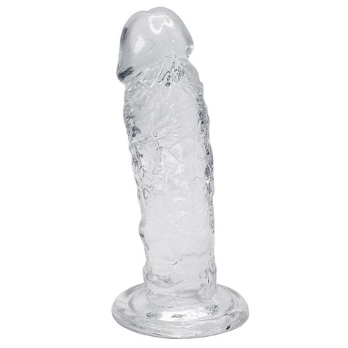 Прозрачный фаллоимитатор на присоске Majestic Jelly Dildo 14,7 см