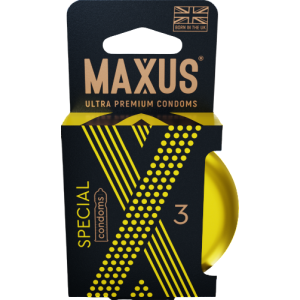 Презервативы точечно-ребристые MAXUS Special X-edition 3 шт