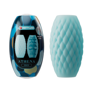 Нереалистичный мастурбатор Pretty Love Athena Eros Голубой (иной угол)