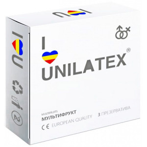 Презервативы цветные ароматизированные Unilatex Multifruts (3 шт)