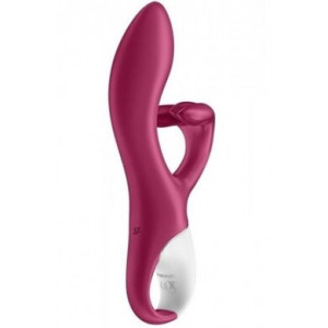 Вибратор-кролик для точки G малиновый Satisfyer Embrace Me (иной угол)