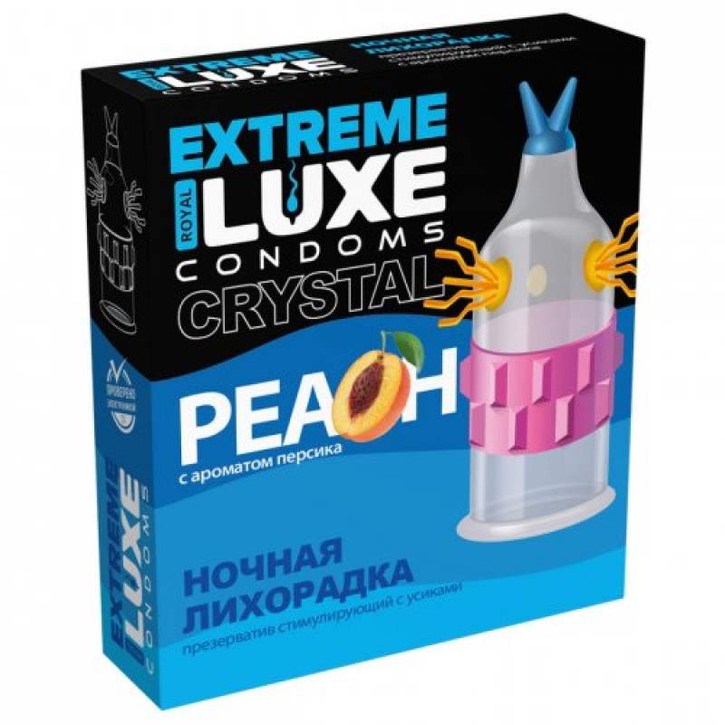 Презерватив Luxe Extreme Ночная Лихорадка с ароматом персика 1 шт