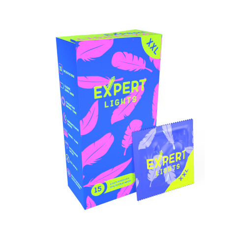 Презервативы ультратонкие увеличенного размера EXPERT Lights XXL (15 шт)