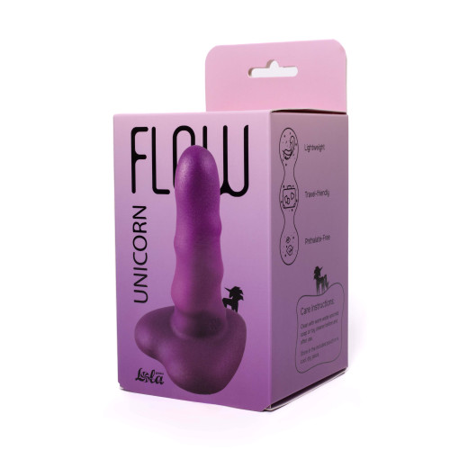 Нереалистичный фаллоимитатор Lola Toys Unicorn Mini Purple 12,5 см