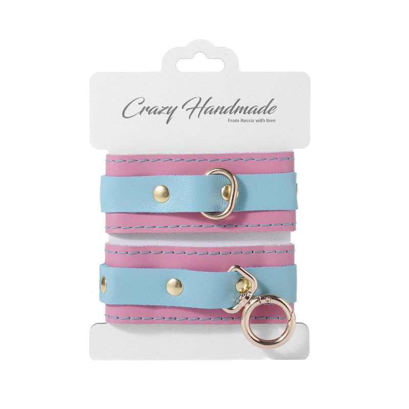 Оковы скругленные комбинированные (золото) Crazy Handmade