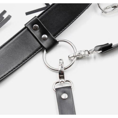 Пояс-портупея с бахромой