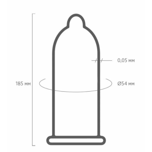 Презервативы "ON)" Super Thin №3 - супер тонкие (ширина 54mm)