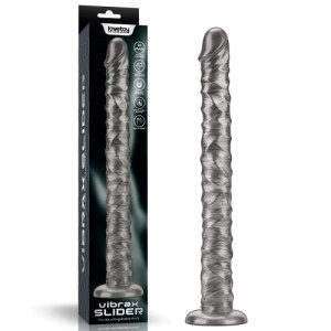 Нереалистичный вибратор Vibrax Slider 40 см