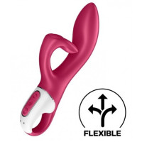 Вибратор-кролик для точки G малиновый Satisfyer Embrace Me