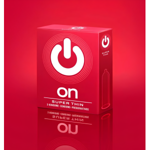 Презервативы "ON)" Super Thin №3 - супер тонкие (ширина 54mm)