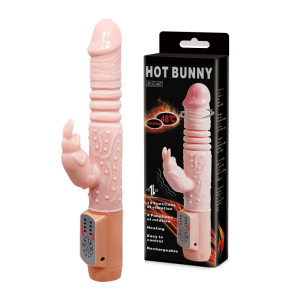 Вибратор-кролик с вращением Hot Bunny Baile