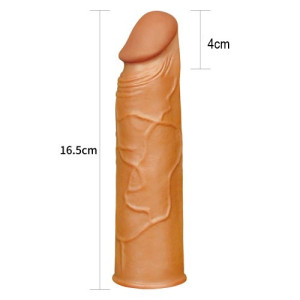 Удлиняющая насадка на пенис мулат X-Tender Penis Sleeve + 4 см (иной угол)