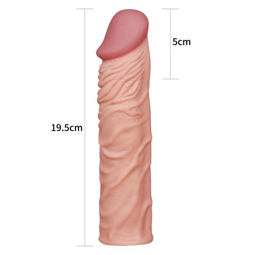 Удлиняющая насадка на пенис телесная X-Tender Penis Sleeve + 5 см