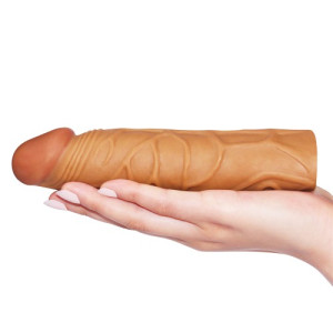 Удлиняющая насадка на пенис мулат X-Tender Penis Sleeve + 3 см (иной угол)