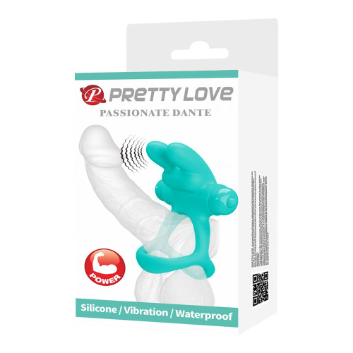 Виброкольцо на пенис и мошонку Pretty Love Dante
