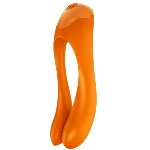 Универсальный перезаряжаемый вибростимулятор оранжевый Candy Cane Satisfyer
