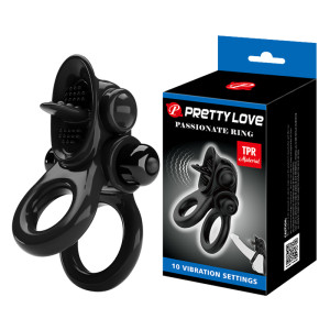 Двойное эрекционное виброкольцо Pretty Love