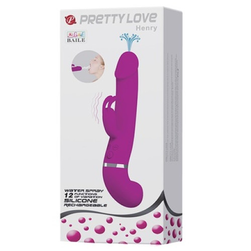 Вибратор-кролик с функцией эякуляции Henry Pretty Love