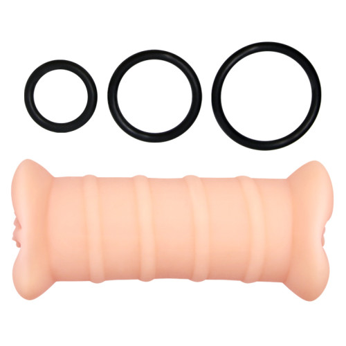 Двусторонний мастурбатор с вибрацией Crazy bull Double Vagina