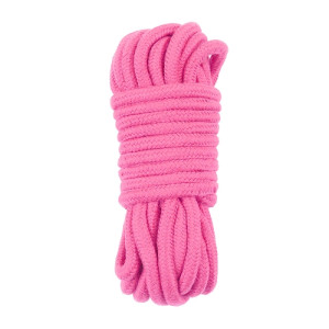 Розовая веревка для бондажа Fetish Bondage Rope 10 метров (иной угол)