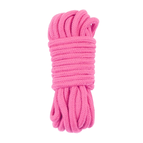Розовая веревка для бондажа Fetish Bondage Rope 10 метров