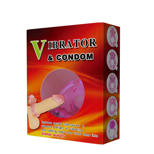 Эрекционное кольцо с вибрацией Baile Pink Bear-Head Vibrating Ring