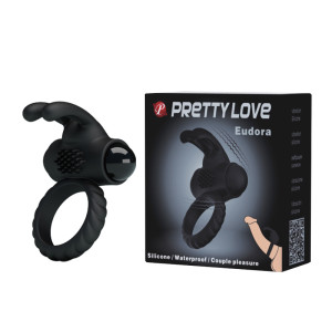 Эрекционное кольцо с вибрацией Pretty Love Eudora